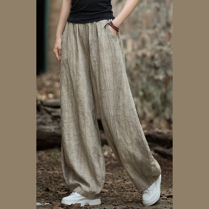 Buddha Stones Retro Tie Dye Harem Pantalones Casual Mujer Yoga Pantalones Con Bolsillos - image 1
