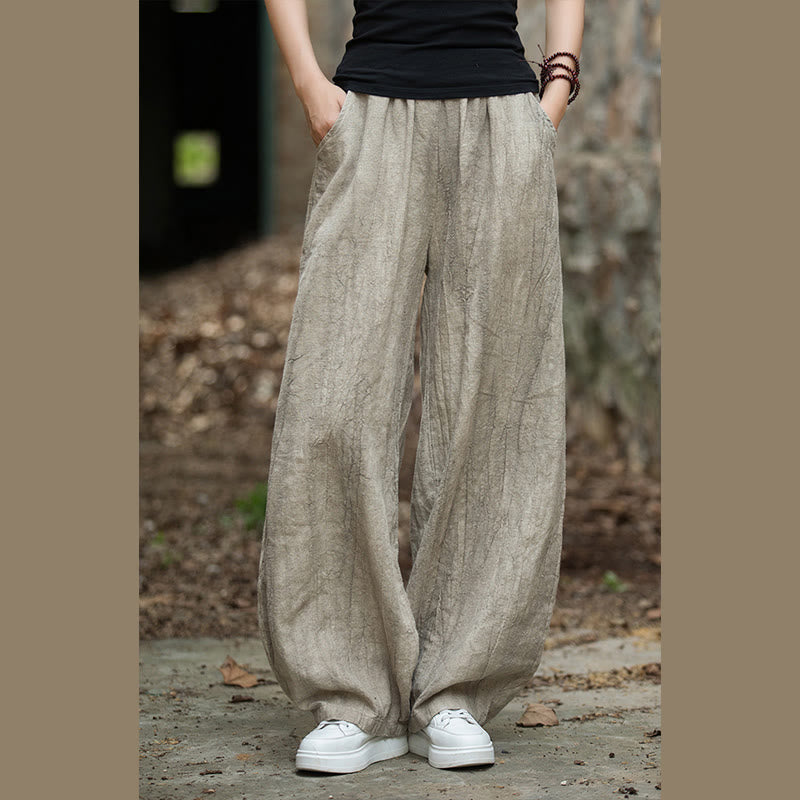 Buddha Stones Retro Tie Dye Harem Pantalones Casual Mujer Yoga Pantalones Con Bolsillos - image 4