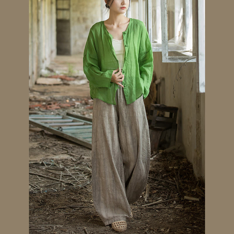 Buddha Stones Retro Tie Dye Harem Pantalones Casual Mujer Yoga Pantalones Con Bolsillos - image 12