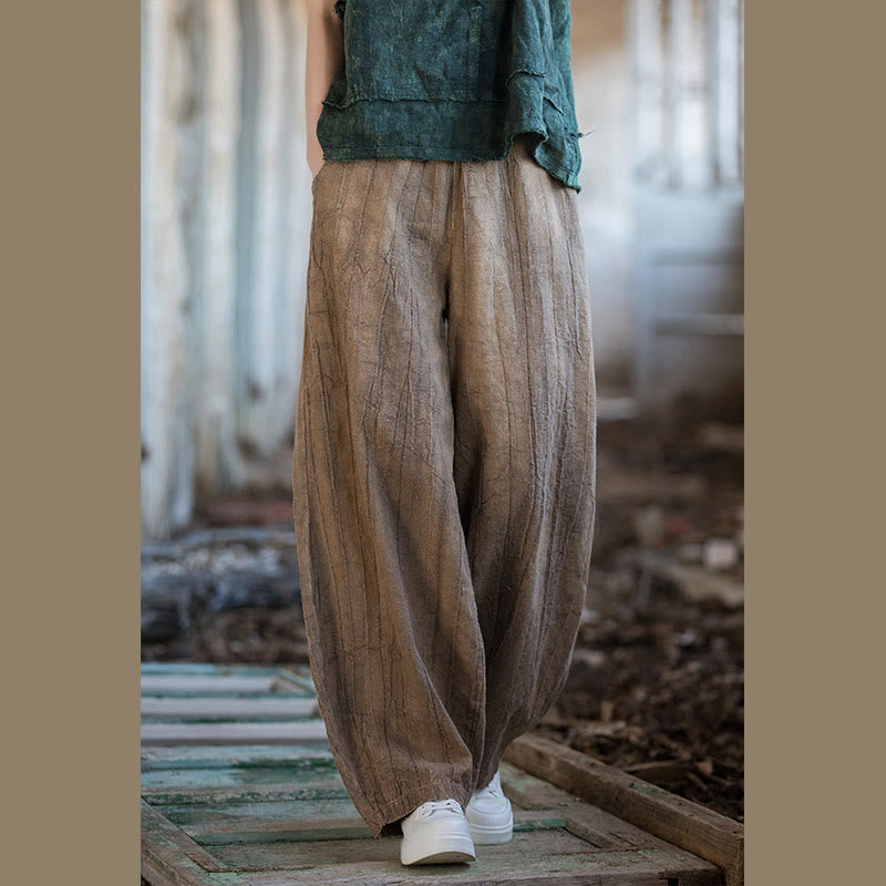 Buddha Stones Retro Tie Dye Harem Pantalones Casual Mujer Yoga Pantalones Con Bolsillos - image 24