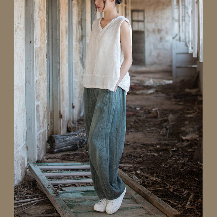 Buddha Stones Retro Tie Dye Harem Pantalones Casual Mujer Yoga Pantalones Con Bolsillos - image 31