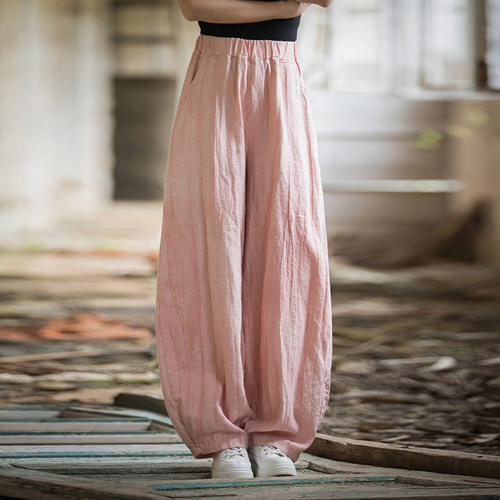 Buddha Stones Retro Tie Dye Harem Pantalones Casual Mujer Yoga Pantalones Con Bolsillos - Rosa (versión regular) - US6, UK/AU10, EU38 (L)  - image 35