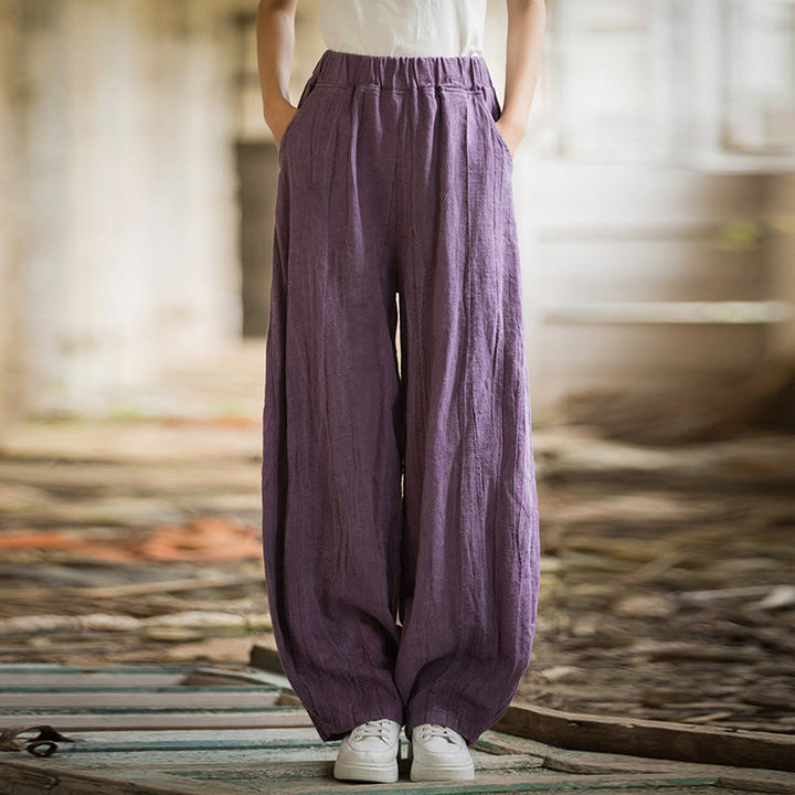 Buddha Stones Retro Tie Dye Harem Pantalones Casual Mujer Yoga Pantalones Con Bolsillos - Púrpura (versión regular) - US6, UK/AU10, EU38 (L)  - image 43