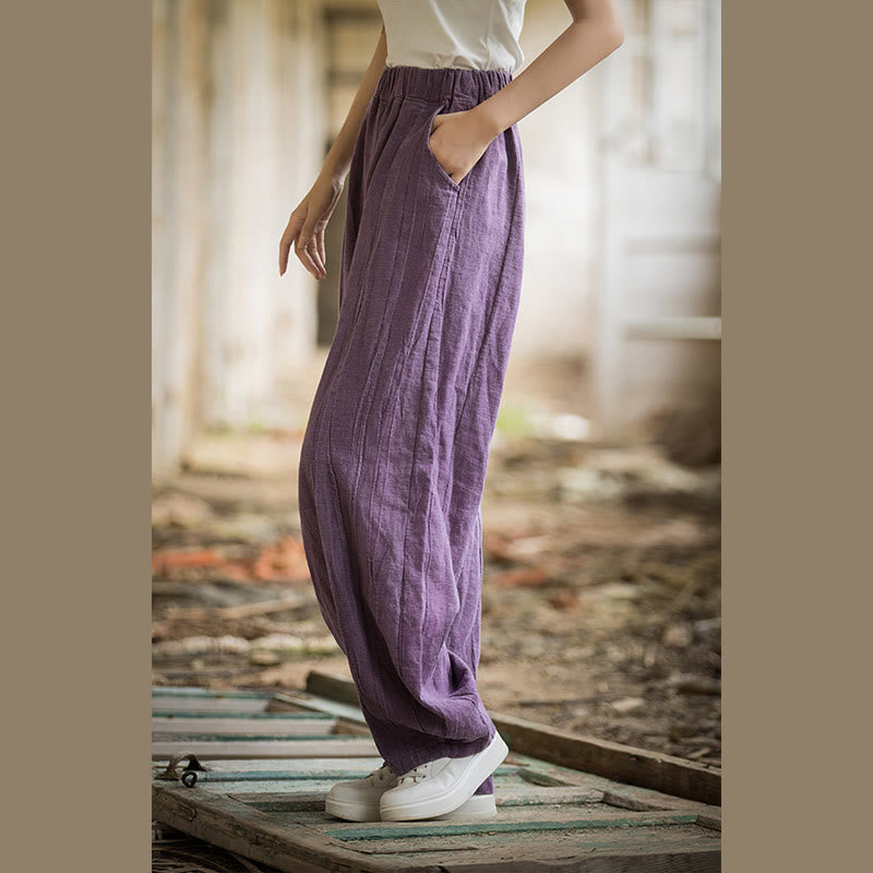 Buddha Stones Retro Tie Dye Harem Pantalones Casual Mujer Yoga Pantalones Con Bolsillos - image 46