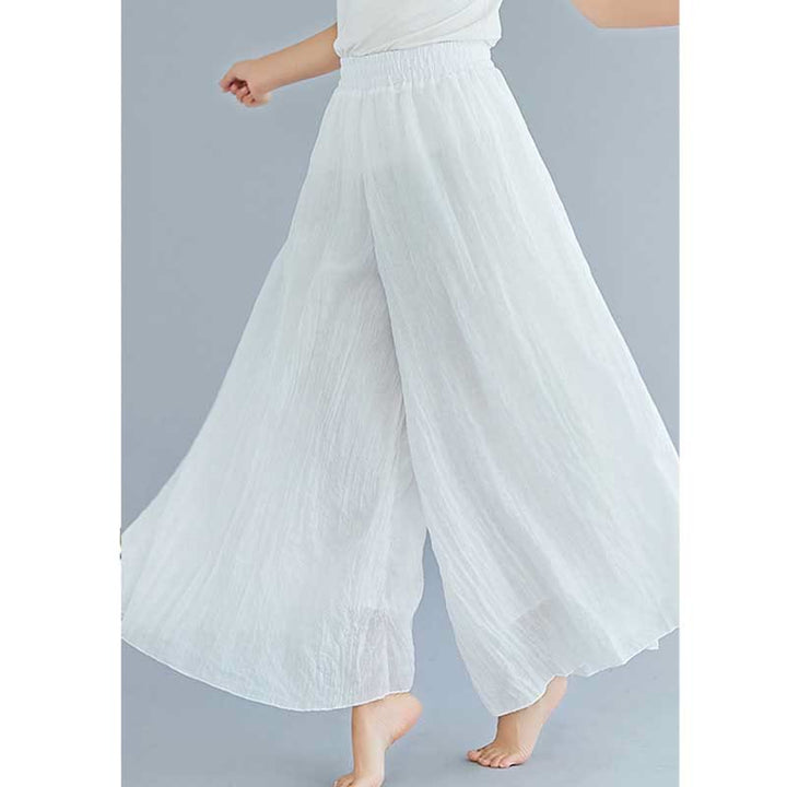 Buddha Stones - Pantalones de pierna ancha para mujer, estilo casual, sueltos, de algodón y lino, para yoga y danza - image 4