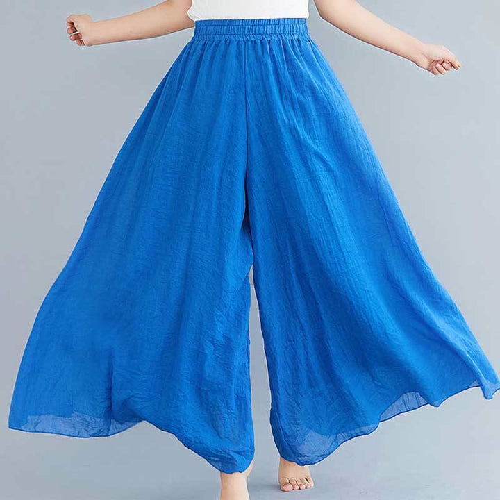 Buddha Stones - Pantalones de pierna ancha para mujer, estilo casual, sueltos, de algodón y lino, para yoga y danza - image 39