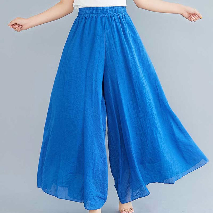 Buddha Stones - Pantalones de pierna ancha para mujer, estilo casual, sueltos, de algodón y lino, para yoga y danza - image 40