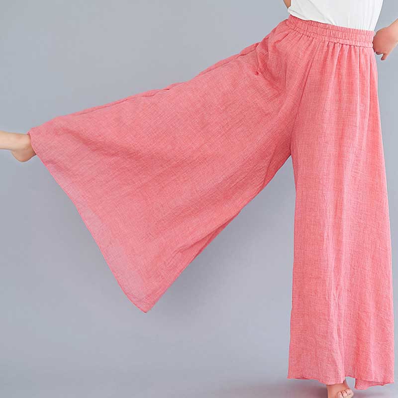 Buddha Stones - Pantalones de pierna ancha para mujer, estilo casual, sueltos, de algodón y lino, para yoga y danza - image 19