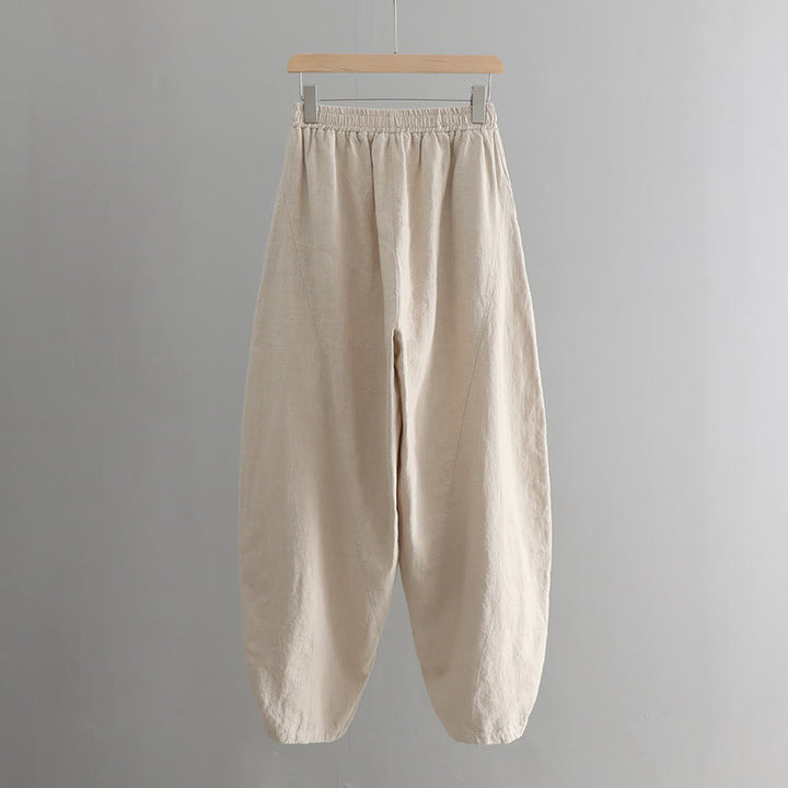 Pantalones harén de yoga sueltos de color sólido con Buddha Stones y bolsillos - image 17