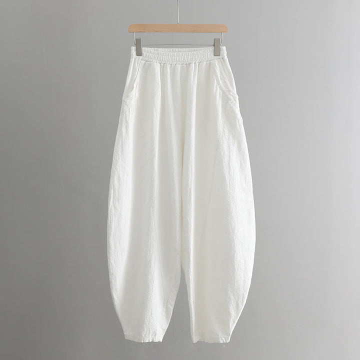 Pantalones harén de yoga sueltos de color sólido con Buddha Stones y bolsillos - image 28