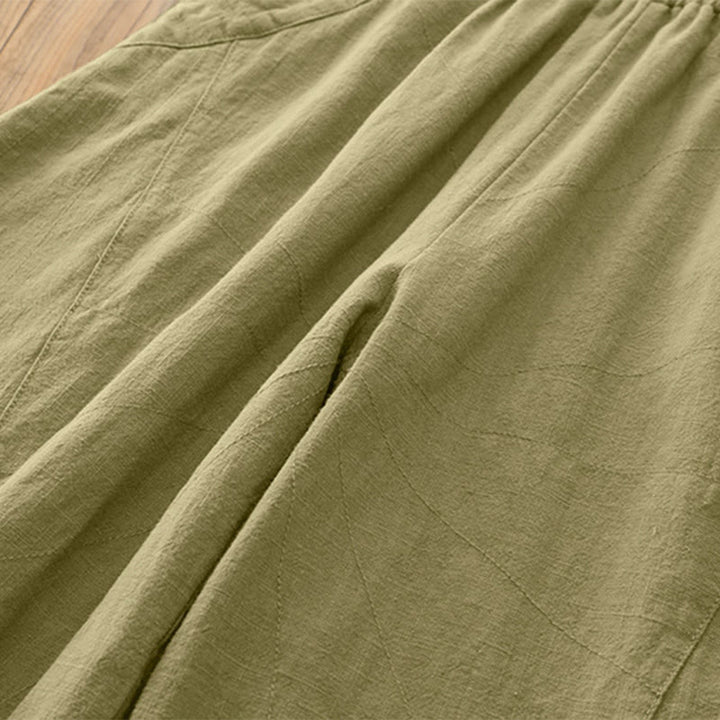 Pantalones harén de yoga sueltos de color sólido con Buddha Stones y bolsillos - image 34