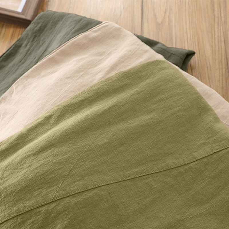 Pantalones harén de yoga sueltos de color sólido con Buddha Stones y bolsillos - image 51