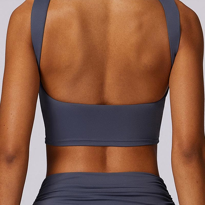Buddha Stones Sin Mangas Sin Espalda Correa Tank Top Bra Pantalones Acampanados Deportes Fitness Yoga - image 45