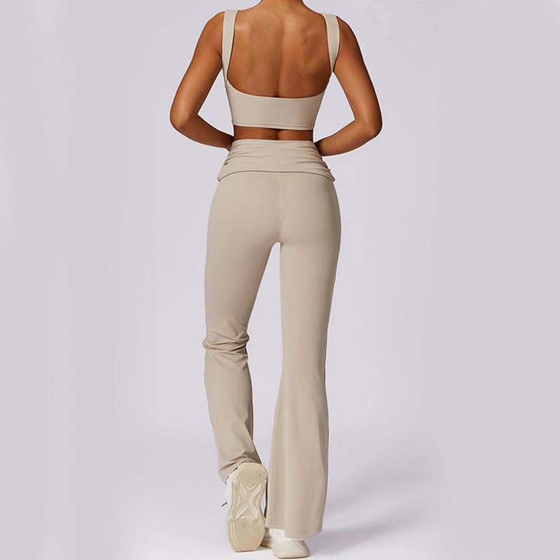 Buddha Stones Sin Mangas Sin Espalda Correa Tank Top Bra Pantalones Acampanados Deportes Fitness Yoga - image 63