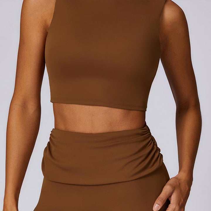 Buddha Stones Sin Mangas Sin Espalda Correa Tank Top Bra Pantalones Acampanados Deportes Fitness Yoga - image 66