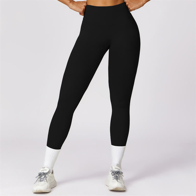 Buddha Stones - Camiseta de manga corta para mujer, polainas de cintura alta, pantalones para deportes y yoga - Negro - Pantalones - US8-10, UK/AU12-14, EU40-42 (XL)  - image 7