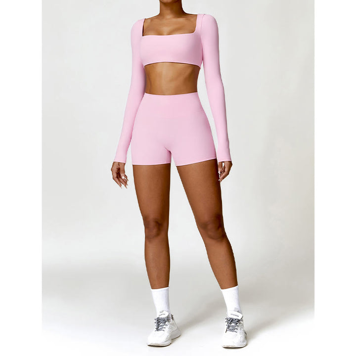 Buddha Stones Gimnasio Deportes Yoga Sin Espalda Bra Crop Tank Top Pantalones Cortos - image 47