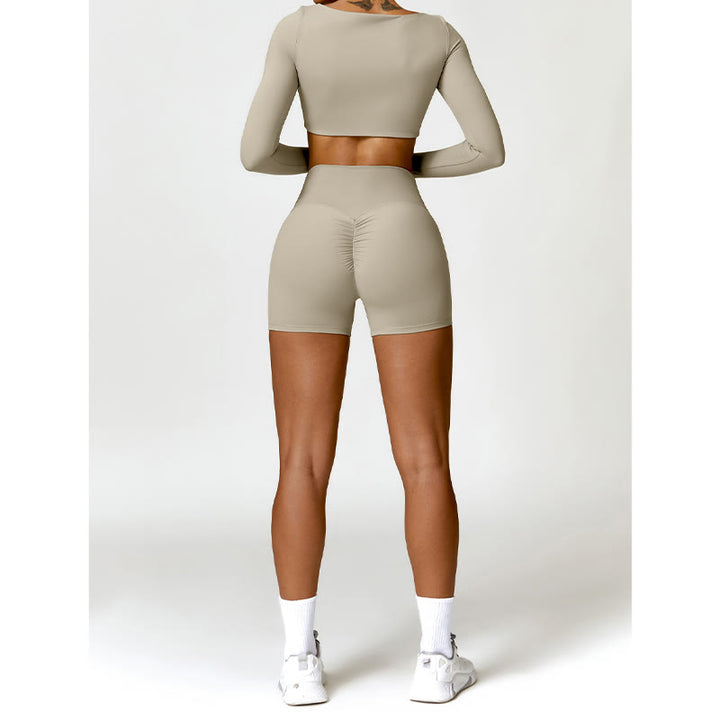 Buddha Stones Gimnasio Deportes Yoga Sin Espalda Bra Crop Tank Top Pantalones Cortos - image 49