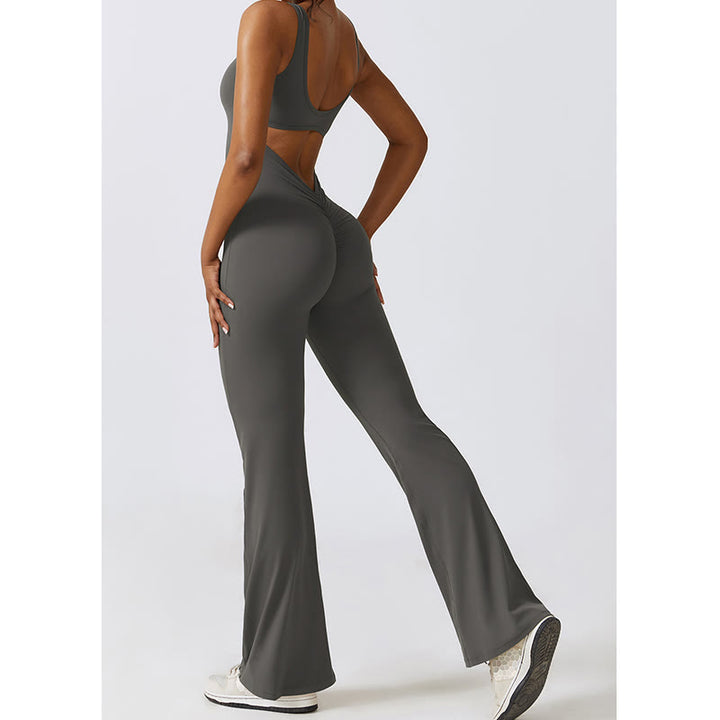Buddha Stones - Mono sin mangas para mujer, pantalones acampanados, deportes, fitness, yoga - image 7
