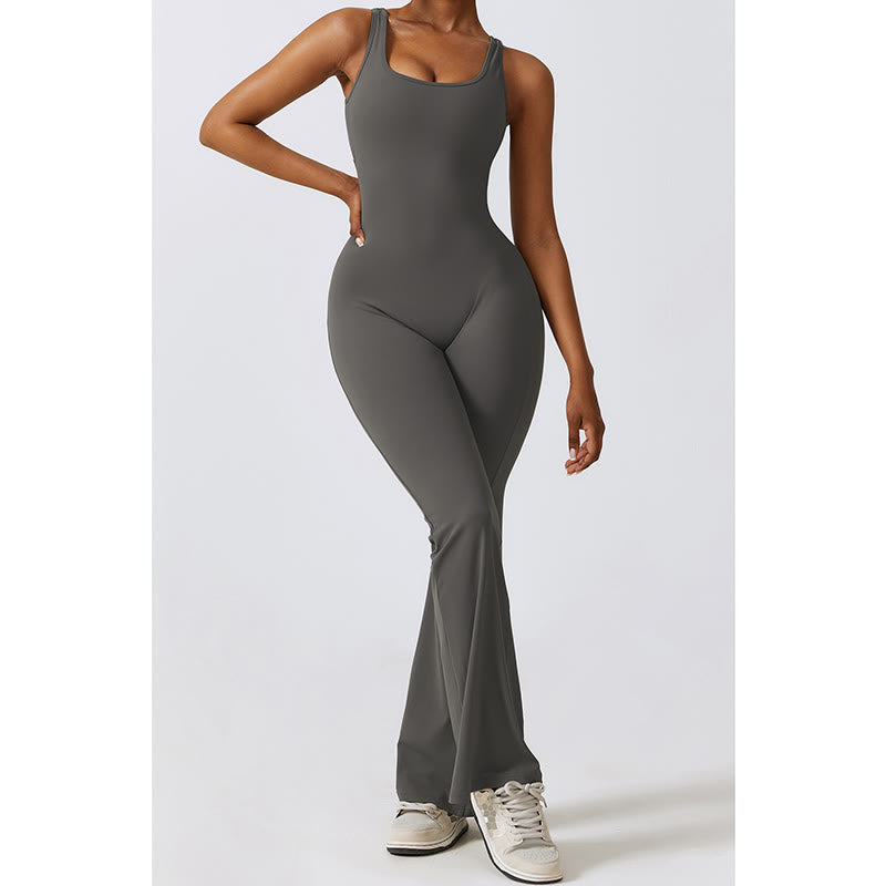 Buddha Stones - Mono sin mangas para mujer, pantalones acampanados, deportes, fitness, yoga - image 10