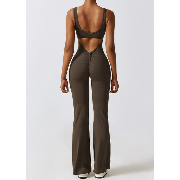 Buddha Stones - Mono sin mangas para mujer, pantalones acampanados, deportes, fitness, yoga - image 16