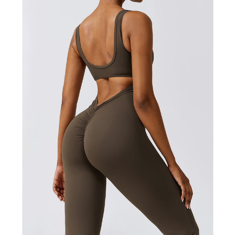 Buddha Stones - Mono sin mangas para mujer, pantalones acampanados, deportes, fitness, yoga - image 18
