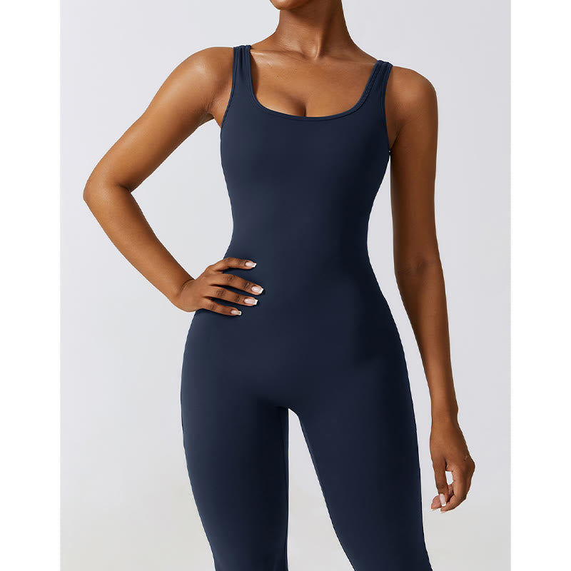 Buddha Stones - Mono sin mangas para mujer, pantalones acampanados, deportes, fitness, yoga - image 26
