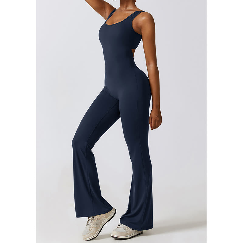 Buddha Stones - Mono sin mangas para mujer, pantalones acampanados, deportes, fitness, yoga - image 23