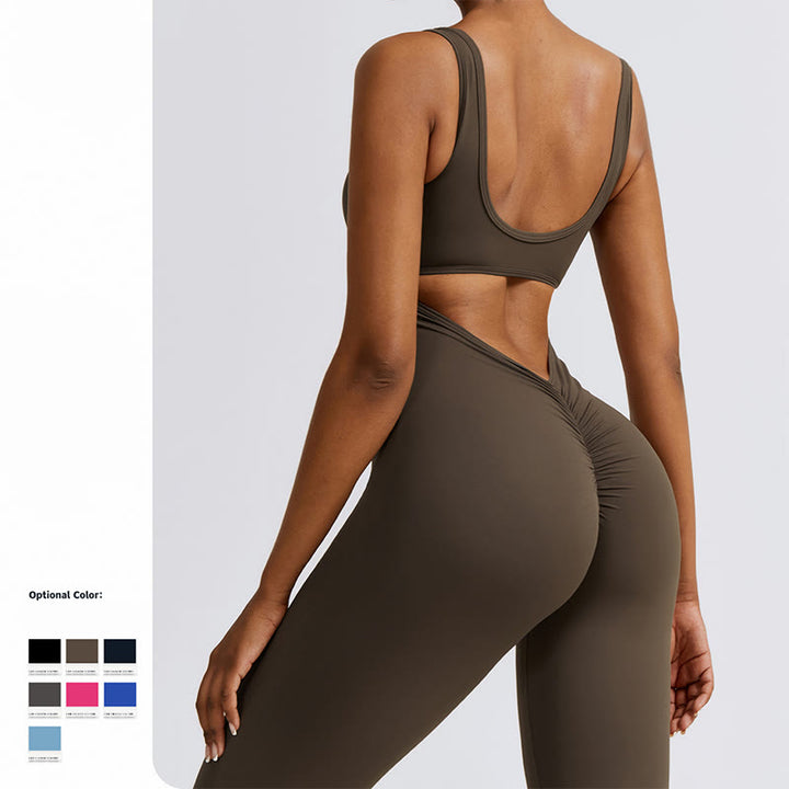 Buddha Stones - Mono sin mangas para mujer, pantalones acampanados, deportes, fitness, yoga - image 19