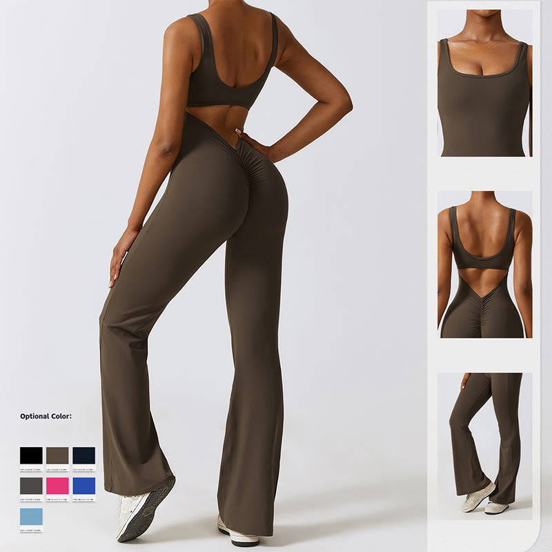 Buddha Stones - Mono sin mangas para mujer, pantalones acampanados, deportes, fitness, yoga - image 20