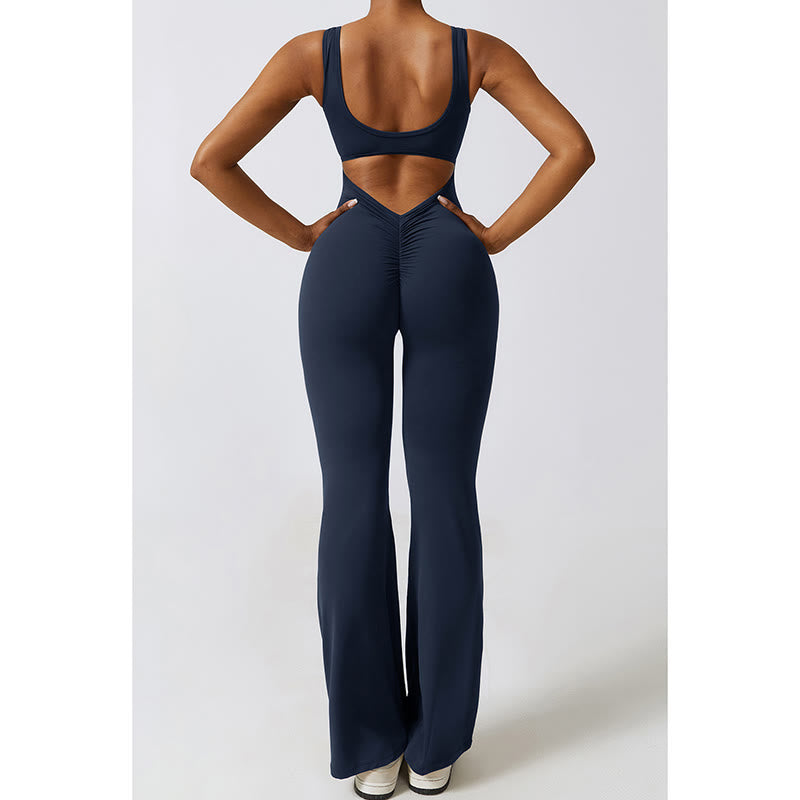 Buddha Stones - Mono sin mangas para mujer, pantalones acampanados, deportes, fitness, yoga - image 25