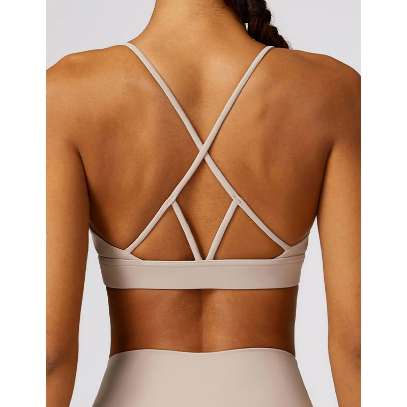 Buddha Stones Gimnasio Deportes Yoga Sin Espalda Bra Crop Tank Top Pantalones Cortos Transpirables - image 29