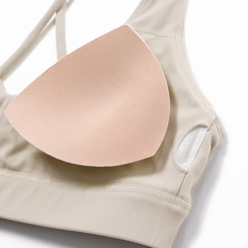 Buddha Stones Gimnasio Deportes Yoga Sin Espalda Bra Crop Tank Top Pantalones Cortos Transpirables - image 33