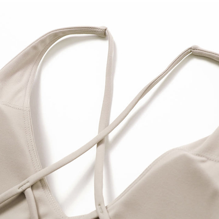 Buddha Stones Gimnasio Deportes Yoga Sin Espalda Bra Crop Tank Top Pantalones Cortos Transpirables - image 34