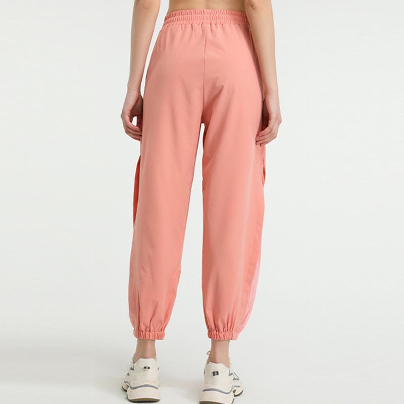 Pantalones deportivos holgados de cintura alta para fitness, yoga y fitness con estampado de Buddha Stones y bolsillos. - image 14