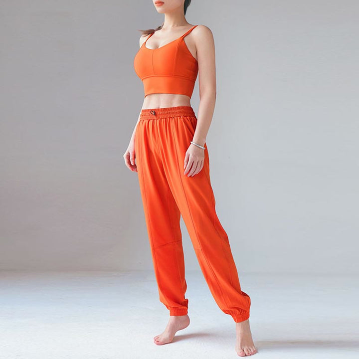 Pantalones deportivos de cintura alta con diseño de Buddha Stones , para fitness, yoga, deportes, con bolsillos - image 2