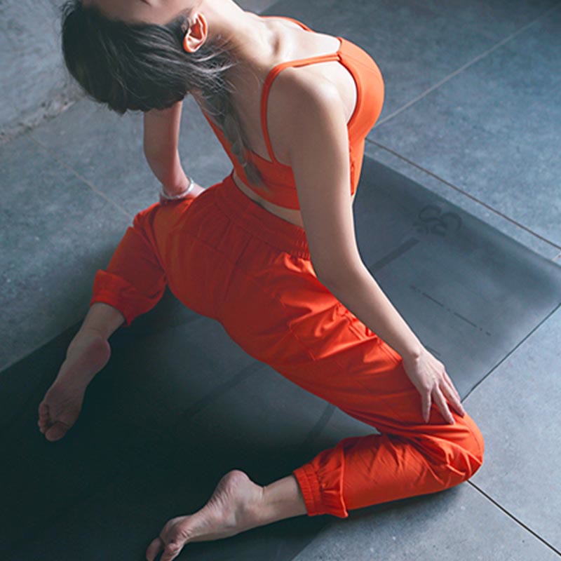 Pantalones deportivos de cintura alta con diseño de Buddha Stones , para fitness, yoga, deportes, con bolsillos - image 14