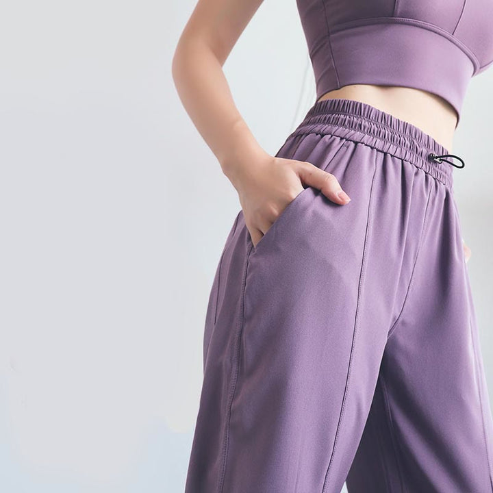 Pantalones deportivos de cintura alta con diseño de Buddha Stones , para fitness, yoga, deportes, con bolsillos - image 18