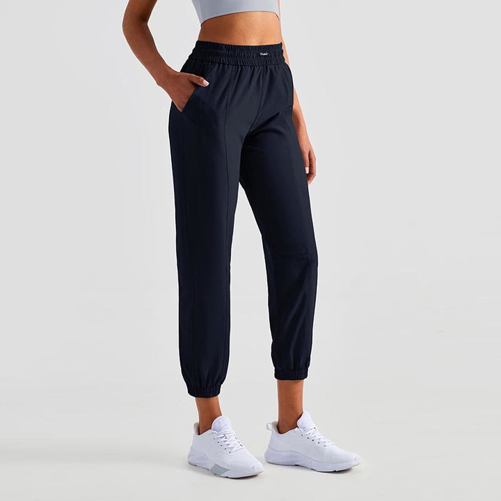Pantalones deportivos de cintura alta con diseño de Buddha Stones , para fitness, yoga, deportes, con bolsillos
