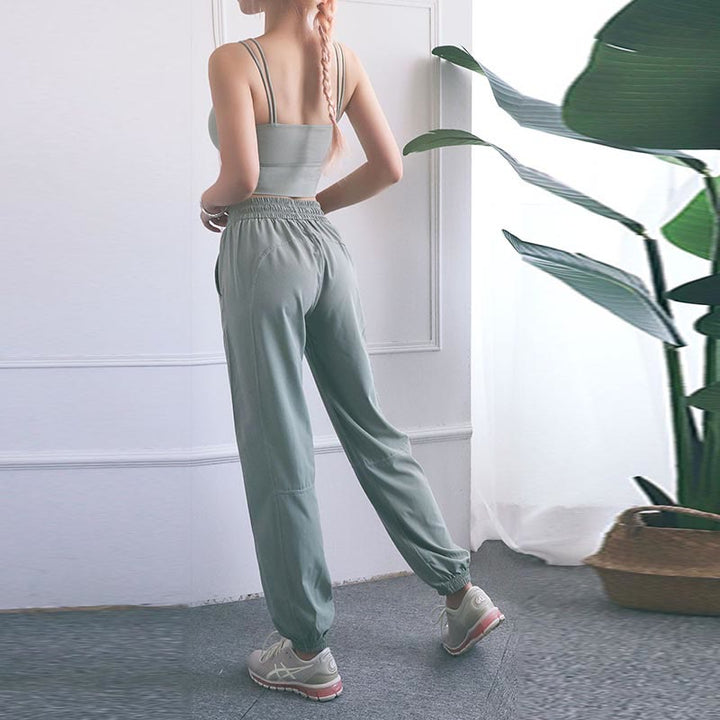 Pantalones deportivos de cintura alta con diseño de Buddha Stones , para fitness, yoga, deportes, con bolsillos - image 24