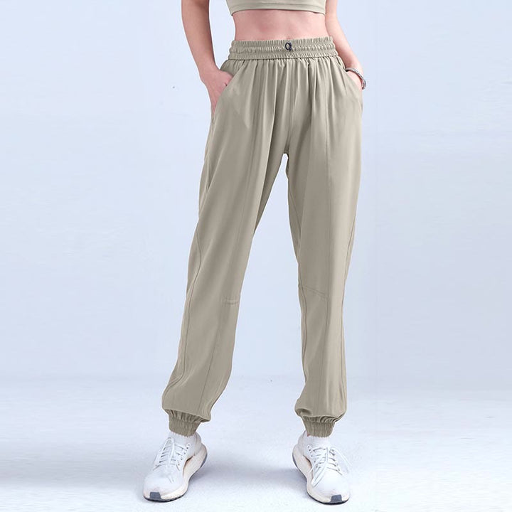 Pantalones deportivos de cintura alta con diseño de Buddha Stones , para fitness, yoga, deportes, con bolsillos