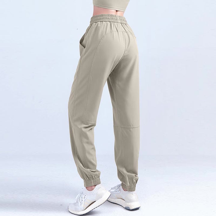 Pantalones deportivos de cintura alta con diseño de Buddha Stones , para fitness, yoga, deportes, con bolsillos