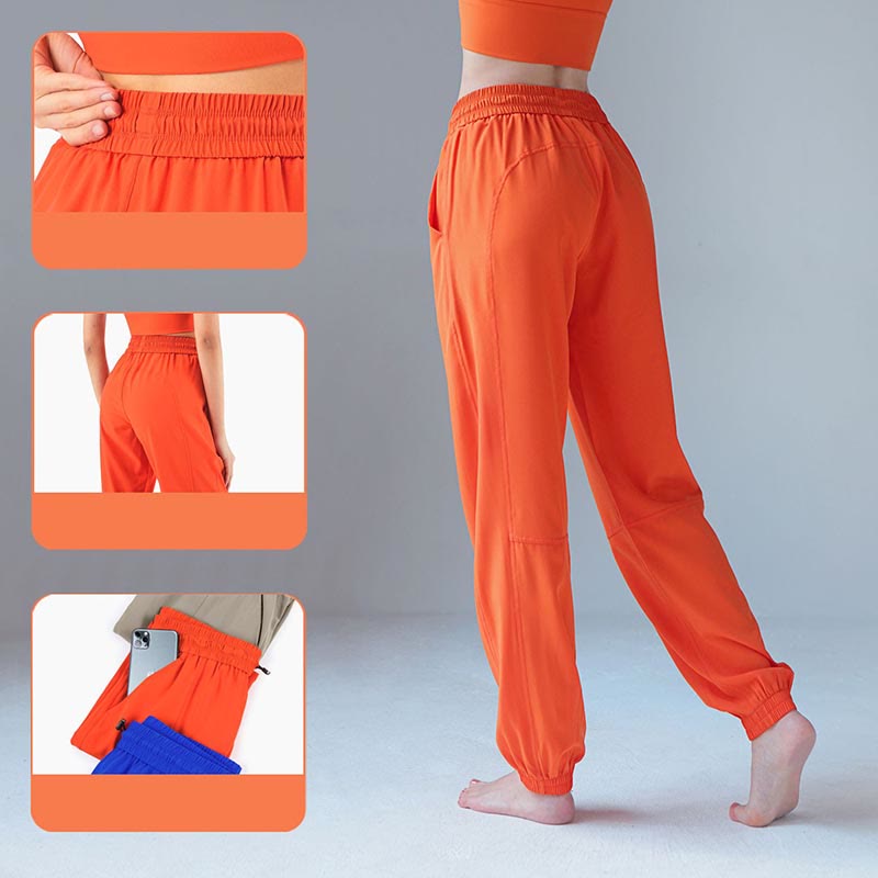 Pantalones deportivos de cintura alta con diseño de Buddha Stones , para fitness, yoga, deportes, con bolsillos