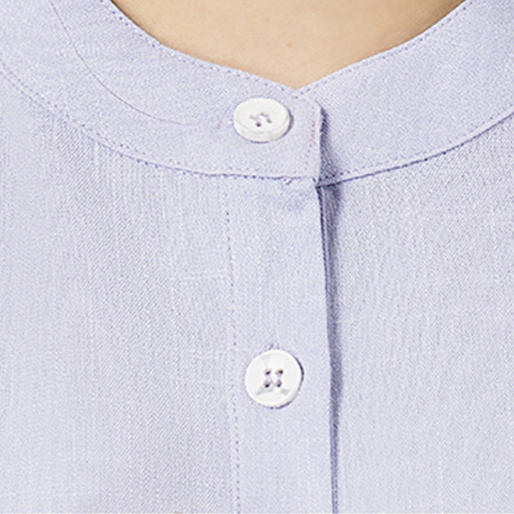 Conjunto de ropa de lino y algodón para mujer, camisa de tres cuartos de Color sólido con Buddha Stones , pantalones superiores, meditación Zen, Tai Chi, 2 uds.