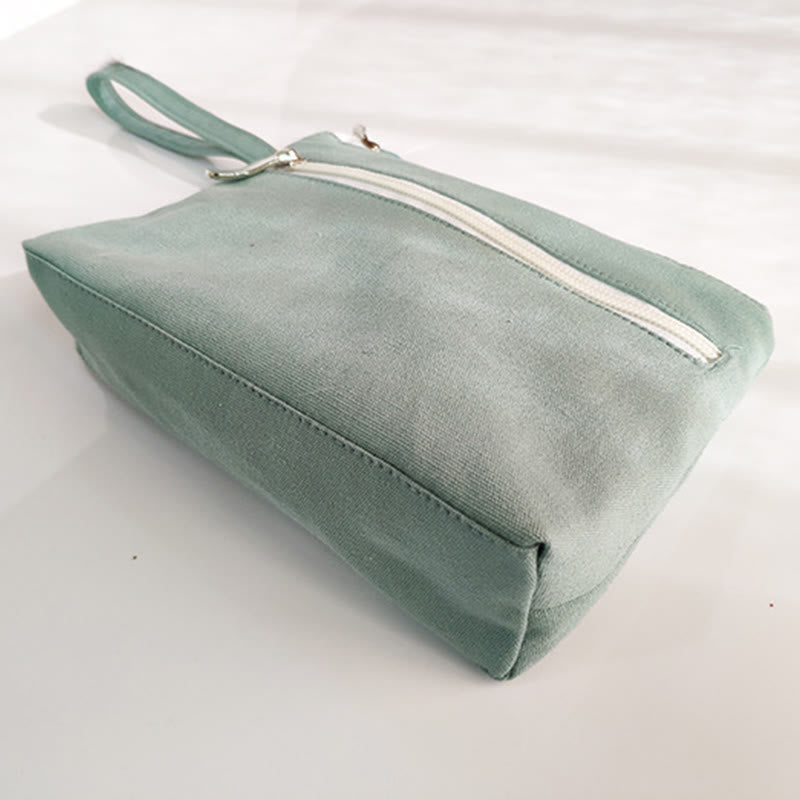 Cartera de lona Buddha Stones, flor pequeña, ciruela, cereza, grulla, flor de melocotón - image 1