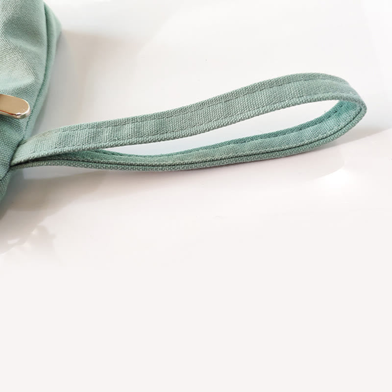 Cartera de lona Buddha Stones, flor pequeña, ciruela, cereza, grulla, flor de melocotón - image 6