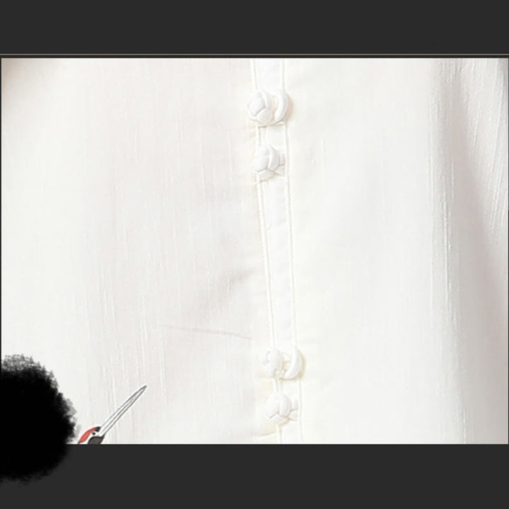 Conjunto de ropa de práctica de Zen Tai Chi Qigong, Buddha Stones , Grulla Blanca, algodón, lino, meditación, oración espiritual - image 10