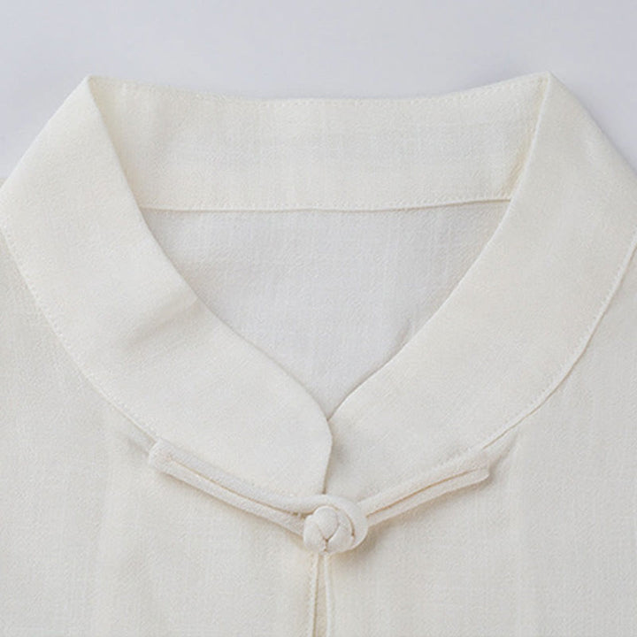 Buddha Stones Color sólido botón de rana meditación oración espiritual Zen Tai Chi Qigong práctica conjunto de ropa Unisex - image 15