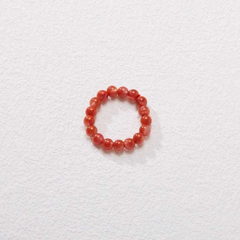 Juego de anillos y colgante de collar, pulsera de confianza, turquesa, ágata roja Natural, chapado en plata de ley 925, Buddha Stones