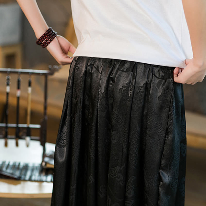 Pantalones bombachos holgados con estampado de dragón y Buddha Stones para hombre con bolsillos - image 9